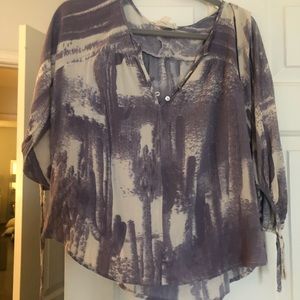 Purple Abstract Top